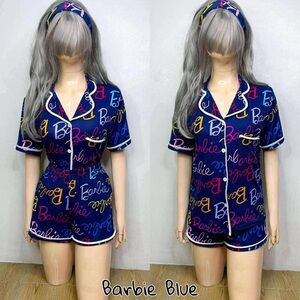 NWOT -Barbie Blue Pajama Set